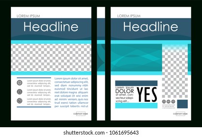 Editable Vector. A4 Business Book Cover Layout Design Template for Portfolio, Brochure, Annual Report, Flyer, Magazine, Academic Journal, Poster, Monograph, Corporate Presentation. Yes Concept.