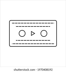 editable vector about media icons especially recorded and playing music