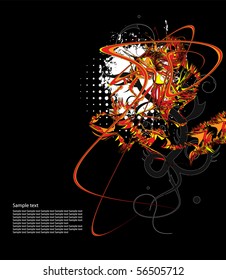 Editable vector abstract background with space for your text. More images like this in my portfolio