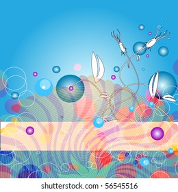 Editable vector abstract background with space for your text. More images like this in my portfolio