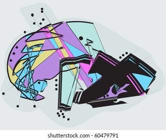 Editable vector abstract background with space for your text.
