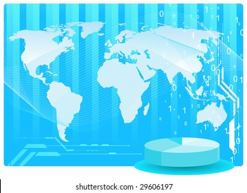 Editable vector abstract business background with space for your text.