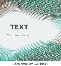 Editable Vector of Abstract Dense Wavy Lines Stack for Text Background