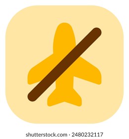 Editable vector airplane mode off icon. Black, line style, transparent white background. Part of a big icon set family. Perfect for web and app interfaces, presentations, infographics, etc