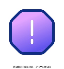 Editable vector alert warning spam octagon icon. Black, line style, transparent white background. Part of a big icon set family. Perfect for web and app interfaces, presentations, infographics, etc