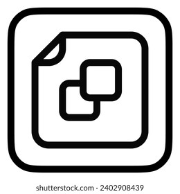 Editable vector app installer icon. Black, line style, transparent white background. Part of a big icon set family. Perfect for web and app interfaces, presentations, infographics, etc