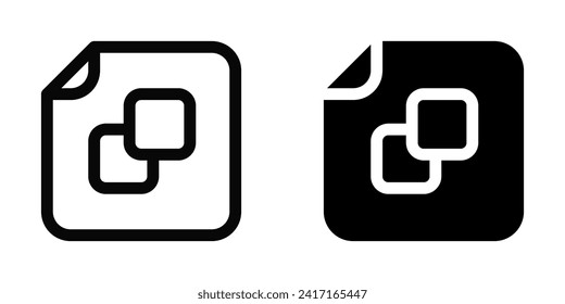 Editable vector app installer icon. Black, line style, transparent white background. Part of a big icon set family. Perfect for web and app interfaces, presentations, infographics, etc