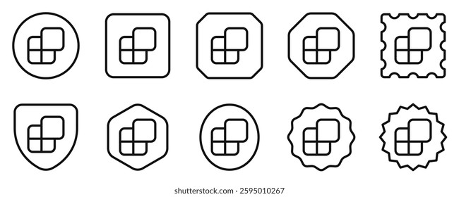 Editable vector app widget icon. Black, line style, transparent white background. Part of a big icon set family. Perfect for web and app interfaces, presentations, infographics, etc