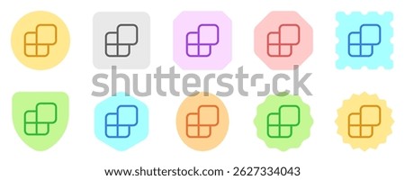 Editable vector app widget icon. Black, line style, transparent white background. Part of a big icon set family. Perfect for web and app interfaces, presentations, infographics, etc