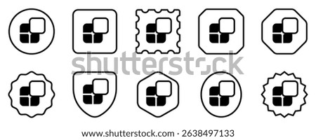Editable vector app widget icon. Black, line style, transparent white background. Part of a big icon set family. Perfect for web and app interfaces, presentations, infographics, etc