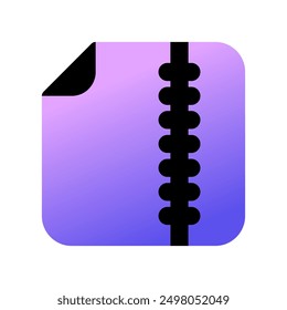 Editable vector archive compressed file icon. Black, line style, transparent white background. Part of a big icon set family. Perfect for web and app interfaces, presentations, infographics, etc