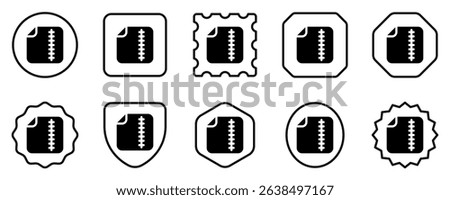Editable vector archive compressed file icon. Black, line style, transparent white background. Part of a big icon set family. Perfect for web and app interfaces, presentations, infographics, etc