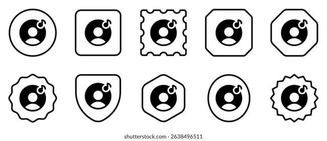 Editable vector artist musician icon. Black, transparent white background. Part of a big icon set family. Perfect for web and app interfaces, presentations, infographics, etc