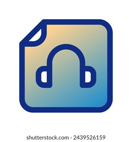 Editable vector audio recording file icon. Black, line style, transparent white background. Part of a big icon set family. Perfect for web and app interfaces, presentations, infographics, etc