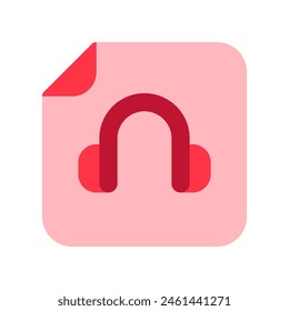 Editable vector audio recording file icon. Black, line style, transparent white background. Part of a big icon set family. Perfect for web and app interfaces, presentations, infographics, etc