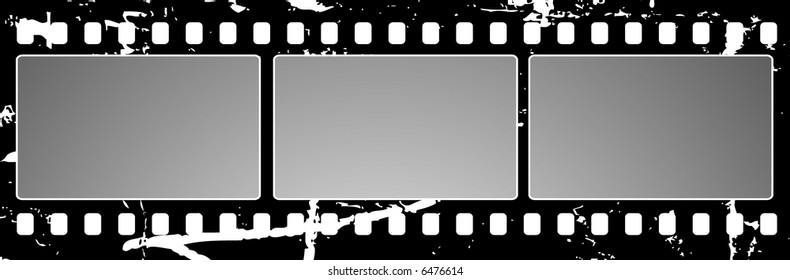 Editable  vector background - grunge film frame with space for your text or image