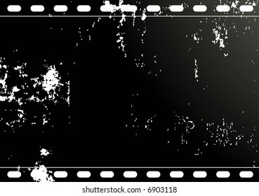 Editable  vector background - grunge film frame with space for your text or image