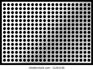 Editable vector background - metal plate