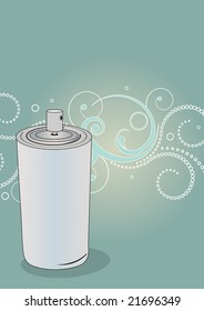 Editable vector background with space for your text - Graffiti spray