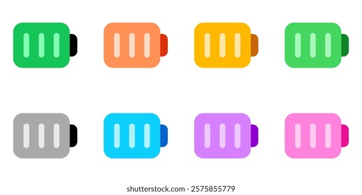 Editable vector battery icon. Black, line style, transparent white background. Part of a big icon set family. Perfect for web and app interfaces, presentations, infographics, etc
