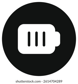 Editable vector battery icon. Black, line style, transparent white background. Part of a big icon set family. Perfect for web and app interfaces, presentations, infographics, etc