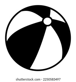 Editable vector of beach ball in modern style, easy to use