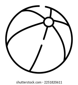 Editable vector of beach ball in modern style, easy to use