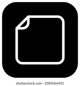 Editable vector blank empty file icon. Black, line style, transparent white background. Part of a big icon set family. Perfect for web and app interfaces, presentations, infographics, etc