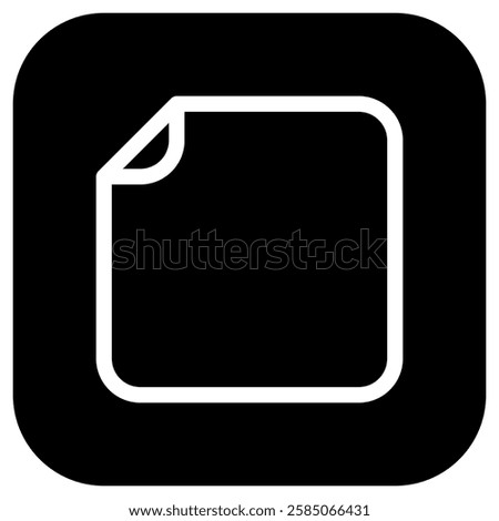 Editable vector blank empty file icon. Black, line style, transparent white background. Part of a big icon set family. Perfect for web and app interfaces, presentations, infographics, etc