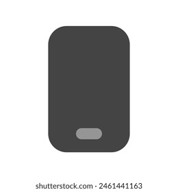 Editable vector blank smartphone screen icon. Black, line style, transparent white background. Part of a big icon set family. Perfect for web and app interfaces, presentations, infographics, etc