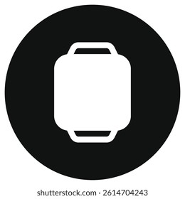 Editable vector blank square smartwatch screen icon. Black, line style, white background. Part of a big icon set family. Perfect for web and app interfaces, presentations, infographics, etc