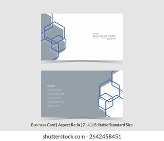 editable vector of business card template