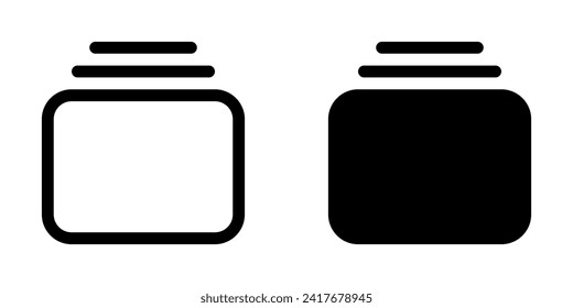 Editable vector cascade, stack view icon. Black, line style, transparent white background. Part of a big icon set family. Perfect for web and app interfaces, presentations, infographics, etc