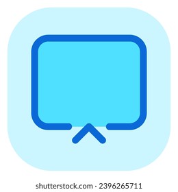 Editable vector cast screen icon. Black, line style, transparent white background. Part of a big icon set family. Perfect for web and app interfaces, presentations, infographics, etc