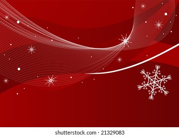 Editable vector Christmas background with space for your text