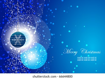 Editable vector Christmas background with space for your text