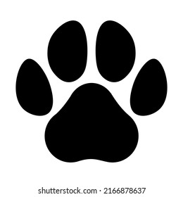 Editable vector clipart of the animals footprint. EPS10