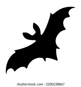 Editable vector clipart of the flying bat. EPS10