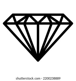 Bearbeitbare Vektorklammer-Kunst des wunderschönen Diamanten. EPS10