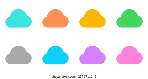 Editable vector cloud icon. Black, line style, transparent white background. Part of a big icon set family. Perfect for web and app interfaces, presentations, infographics, etc