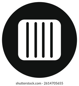 Editable vector column view icon. Black, line style, transparent white background. Part of a big icon set family. Perfect for web and app interfaces, presentations, infographics, etc