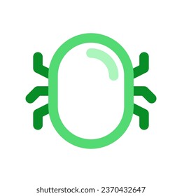 Editable vector computer system bug virus icon. Black, line style, transparent white background. Part of a big icon set family. Perfect for web and app interfaces, presentations, infographics, etc