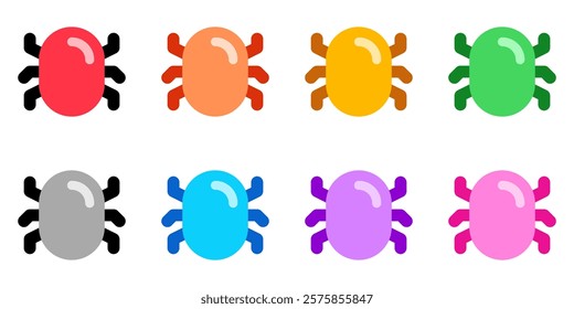 Editable vector computer system bug virus icon. Black, line style, transparent white background. Part of a big icon set family. Perfect for web and app interfaces, presentations, infographics, etc