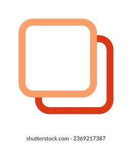 Editable vector copy duplicate layer icon. Black, line style, transparent white background. Part of a big icon set family. Perfect for web and app interfaces, presentations, infographics, etc