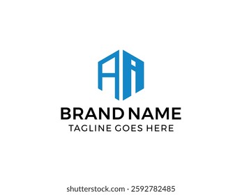editable vector creative letter ai with hexagon symbol design illustration isolated on transparent background