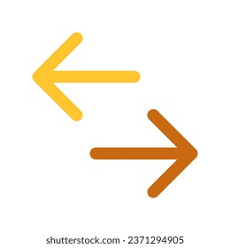 Editable vector data transfer arrows icon. Black, line style, transparent white background. Part of a big icon set family. Perfect for web and app interfaces, presentations, infographics, etc
