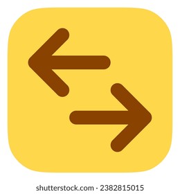 Editable vector data transfer arrows icon. Black, line style, transparent white background. Part of a big icon set family. Perfect for web and app interfaces, presentations, infographics, etc