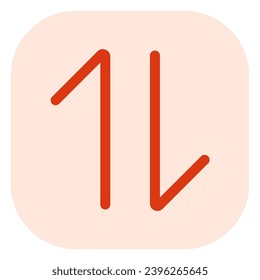Editable vector data transfer arrows icon. Black, line style, transparent white background. Part of a big icon set family. Perfect for web and app interfaces, presentations, infographics, etc