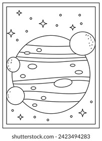 Editable vector design of earth planet drawing 