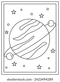 Editable vector design of earth planet drawing 